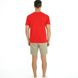 Classic Cotton Tee in Mahogany Red
